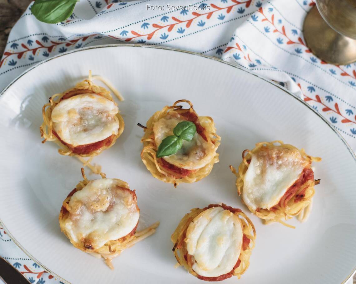 Vegetarisches Rezept: Pasta Frittata Muffins 3