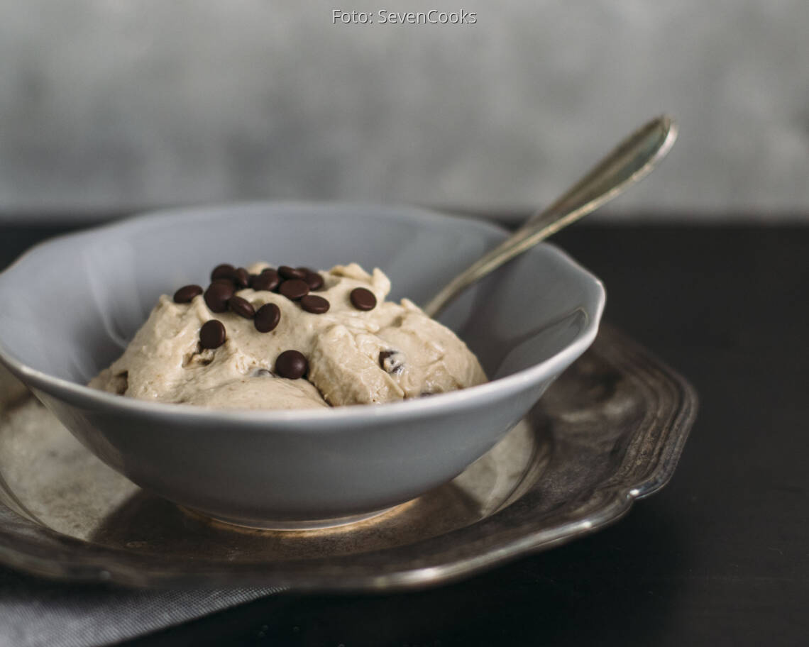 Vegetarisches Rezept: Peanutbutter Nicecream 2