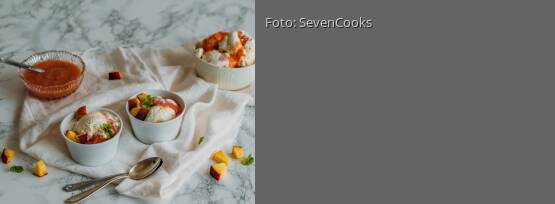 Rezeptbild für "Pfirsich-Joghurt-Eis"