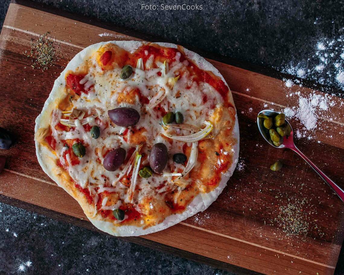 Vegetarisches Rezept: Pizza vom Grill 1