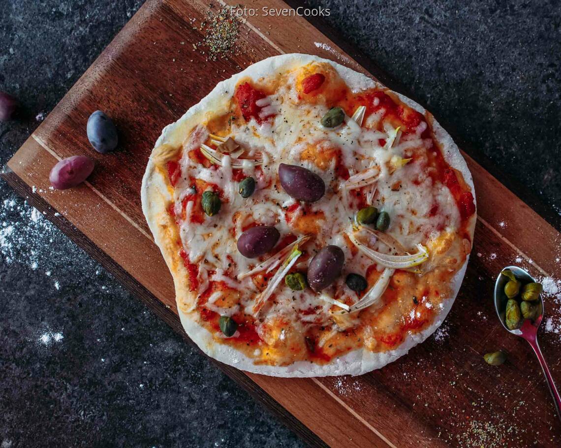 Vegetarisches Rezept: Pizza vom Grill 2