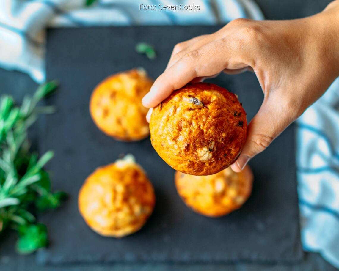 Vegetarisches Rezept: Pizza-Muffins_2