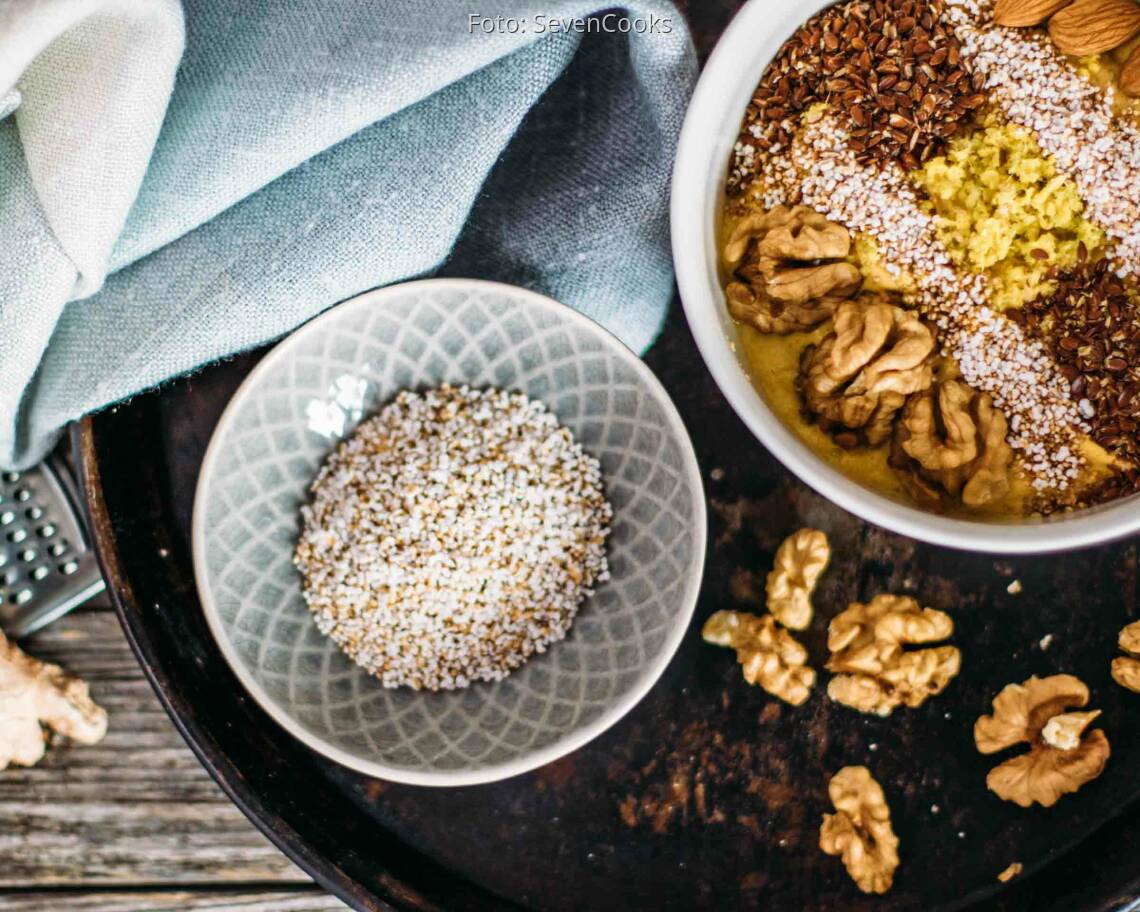 Vegetarisches Rezept: Power-Topfen mit Nüssen 3