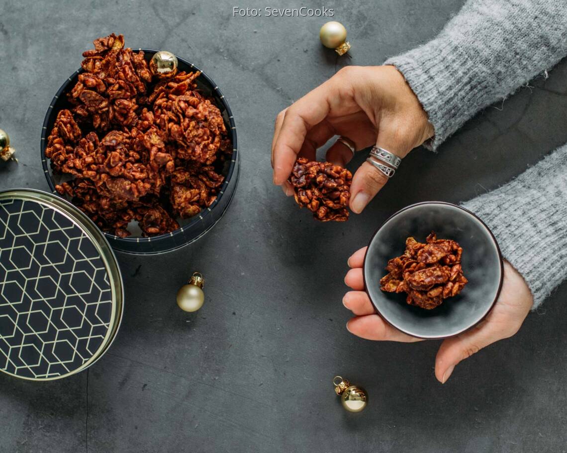 Vegetarisches Rezept: Puffreis-Schoko-Crossies 2