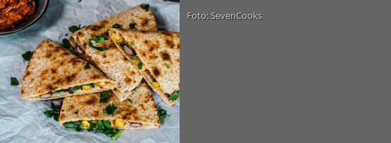 Rezeptbild für "Quesadillas mit Gemüse"