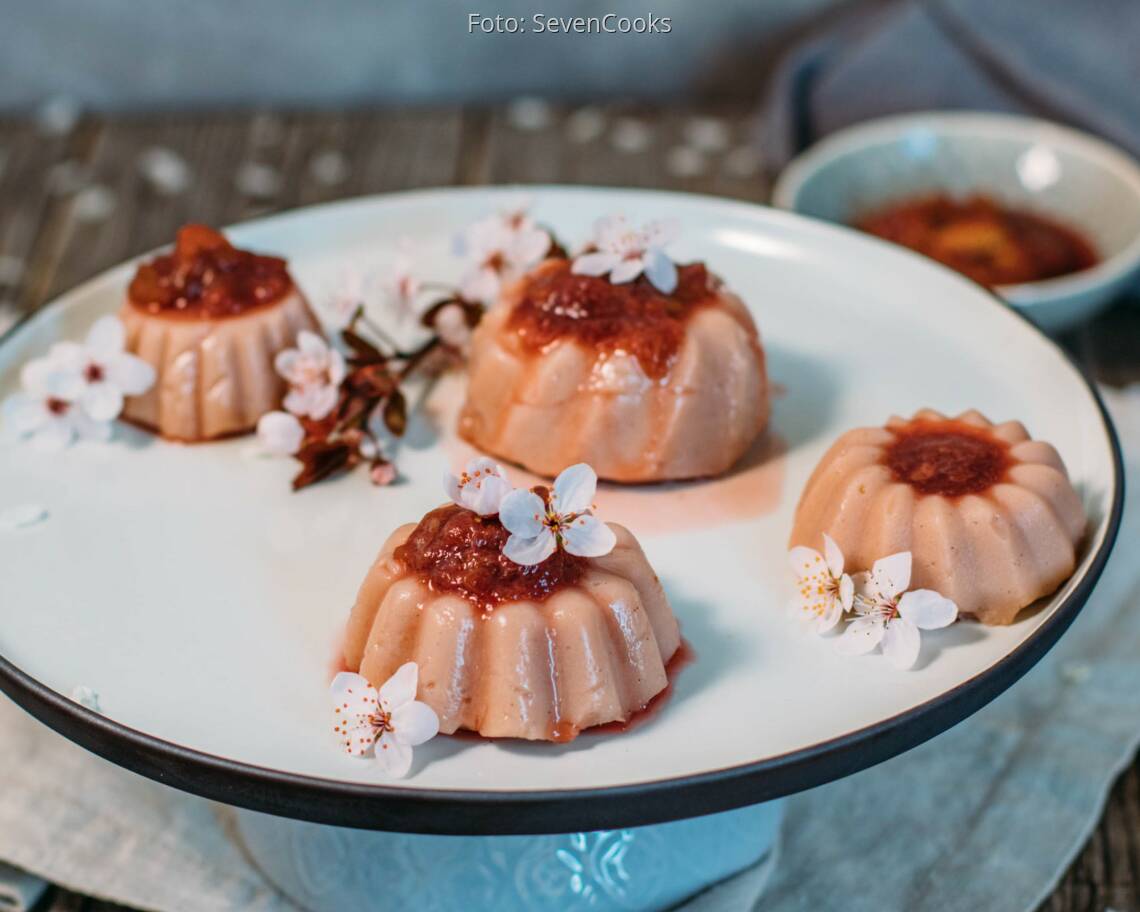 Vegetarisches Rezept: Rhabarber-Pudding 1