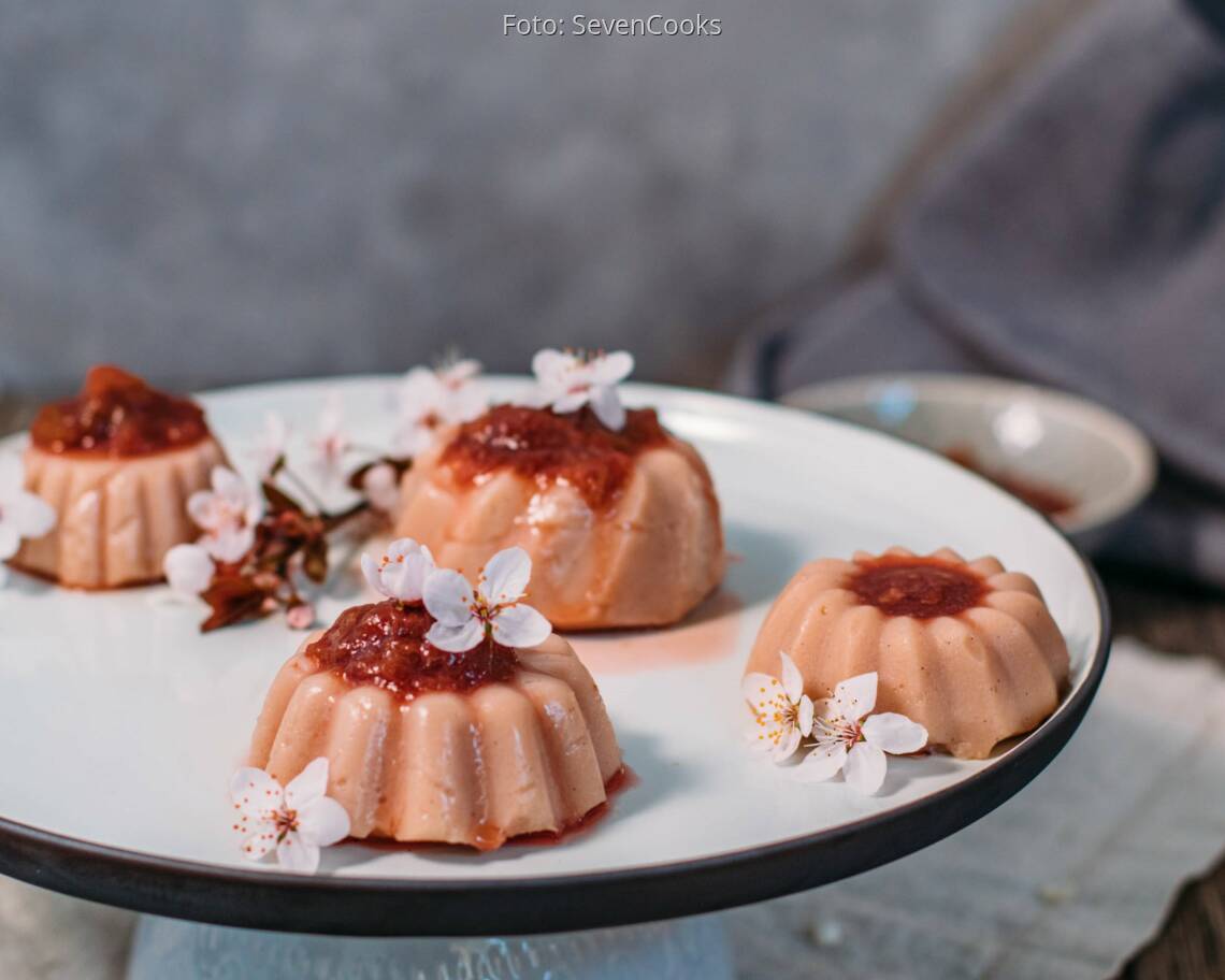 Vegetarisches Rezept: Rhabarber-Pudding 2