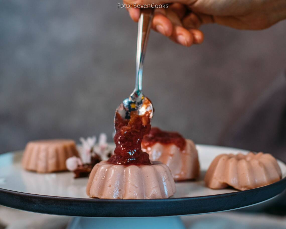 Vegetarisches Rezept: Rhabarber-Pudding 3