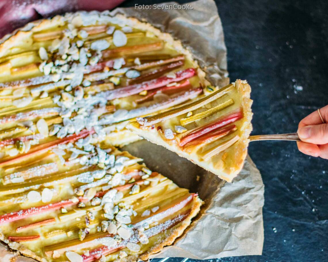 Vegetarisches Rezept: Rhabarbertarte_2