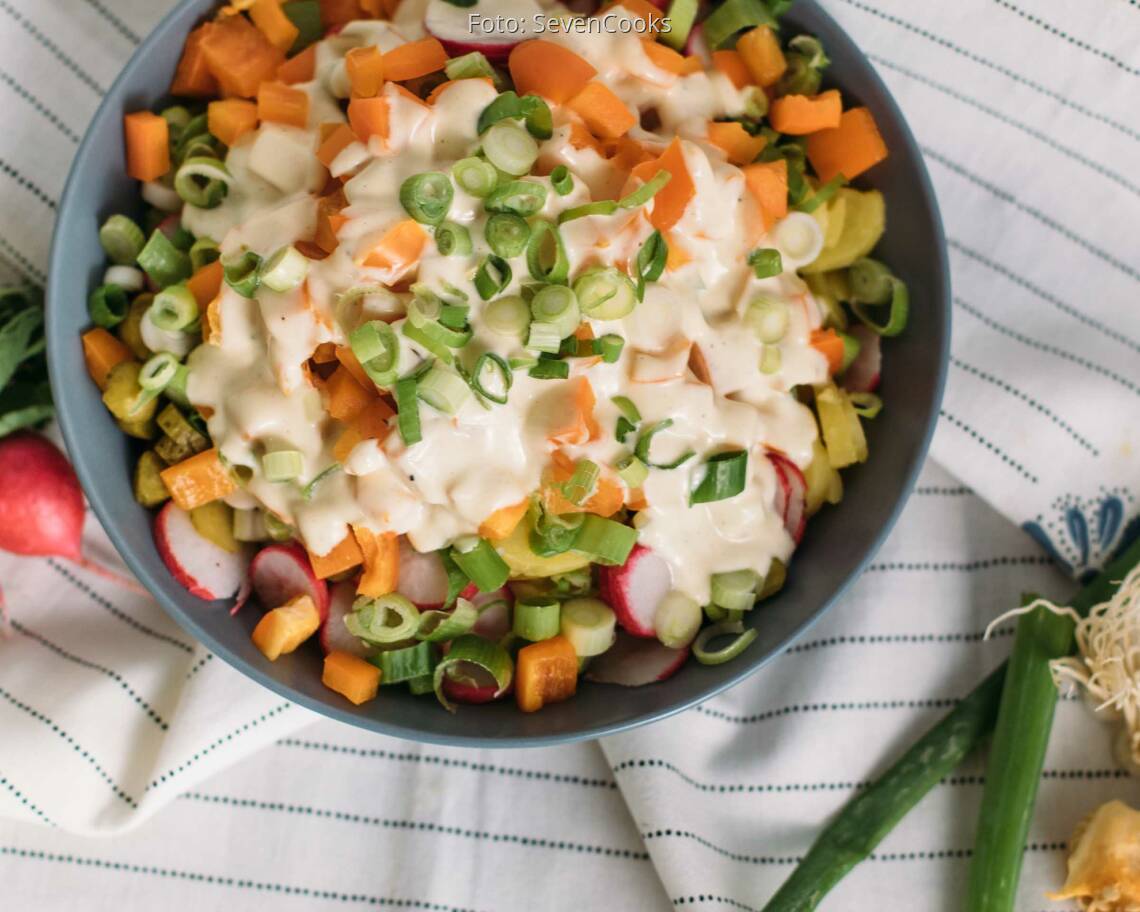 Vegetarisches Rezept: Rheinisch-westfälischer-Kartoffelsalat_2