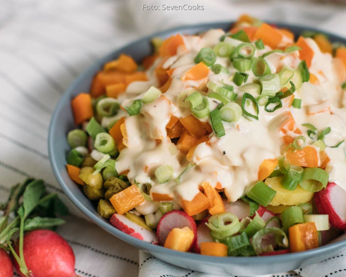 Vegetarisches Rezept: Rheinisch-westfälischer-Kartoffelsalat_3
