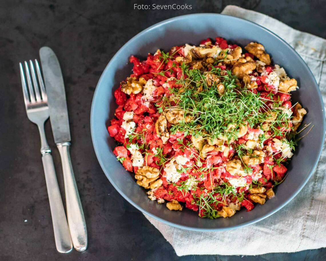 Vegetarisches Rezept: Rote Bete Spätzle 2