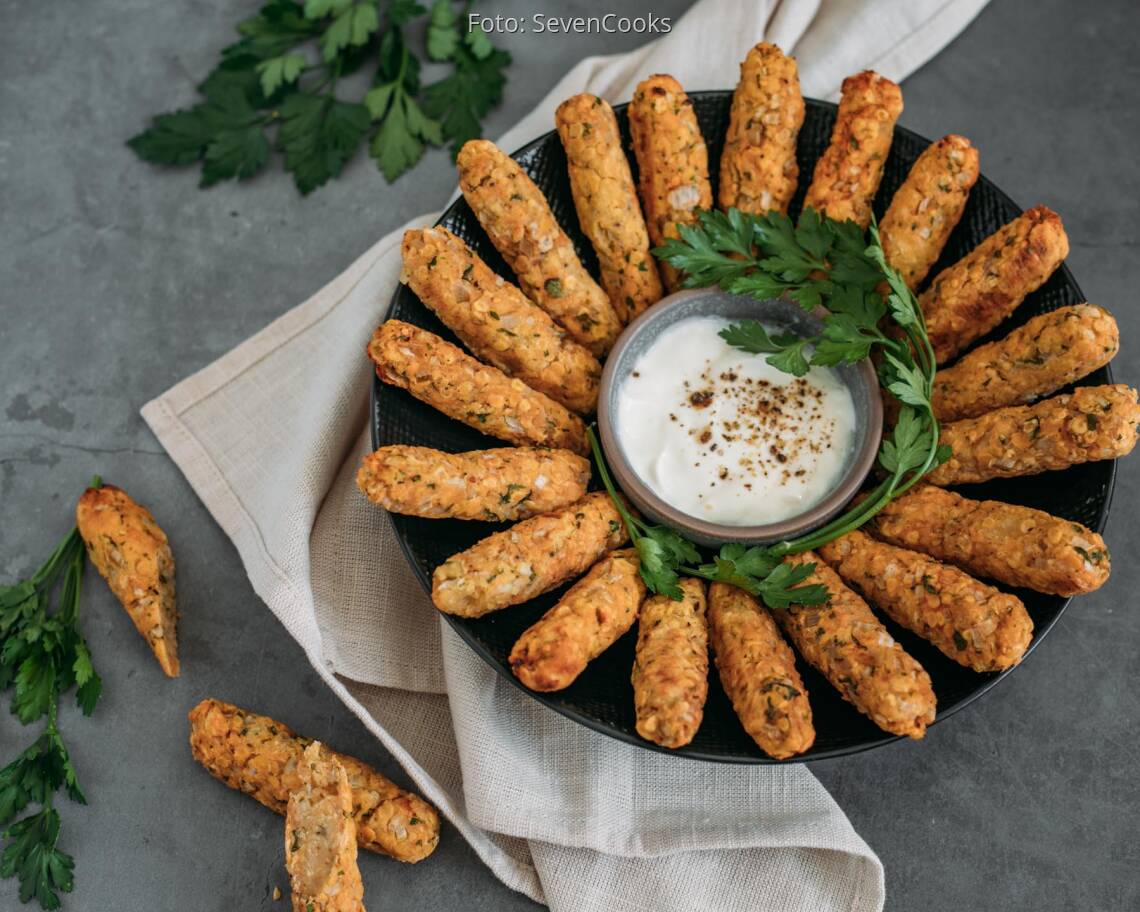 Vegetarisches Rezept: Rote-Linsen-Röllchen 3