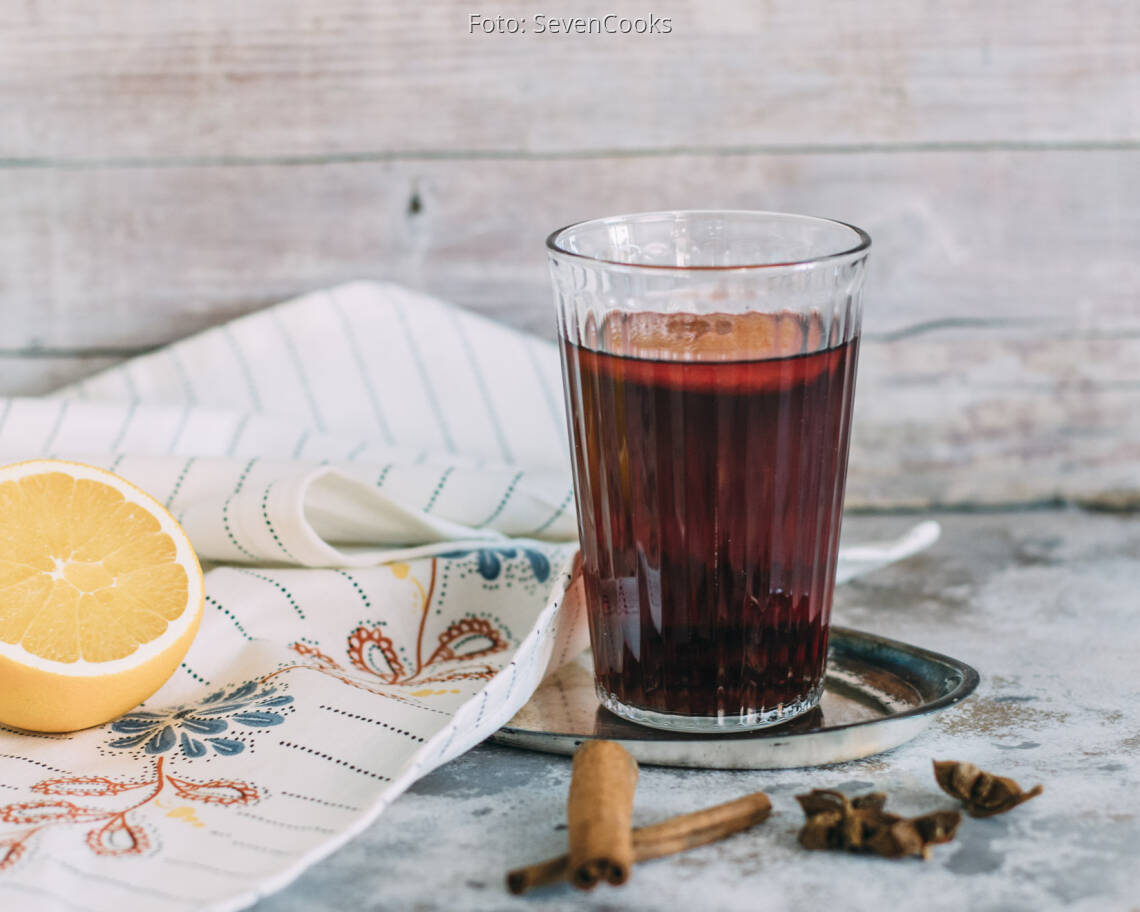 Vegetarisches rezept: Roter Glühwein 2