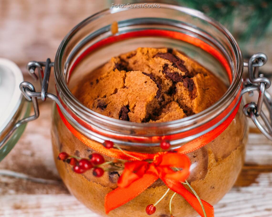 Vegetarisches Rezept: Rotwein-Schoko-Kuchen im Glas 3