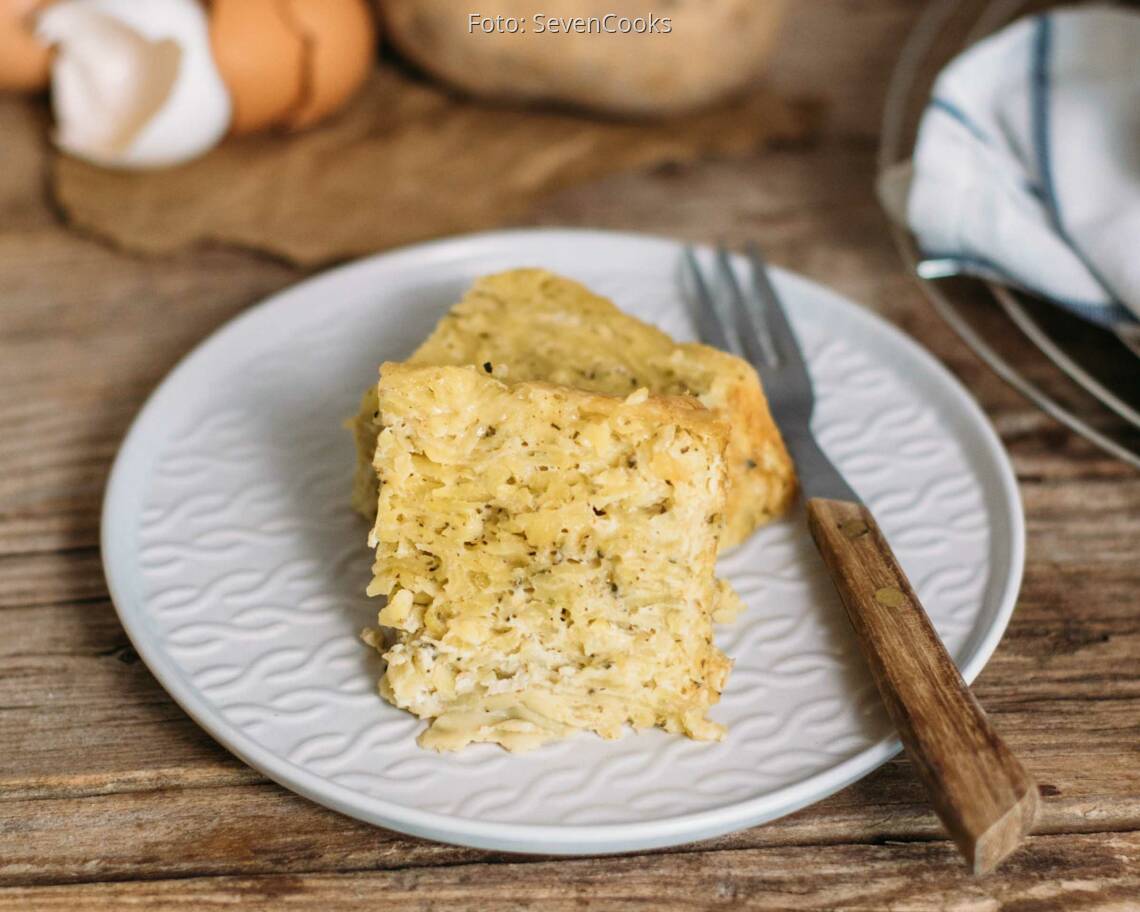 Vegetarisches Rezept: Rösti-Auflauf mit Ei_1