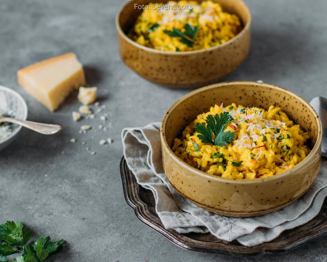 Vegetarisches Rezept: Safranrisotto 3