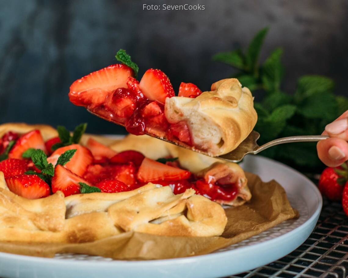 Vegetarisches Rezept: Saftiger Erdbeerkuchen vom Grill_2