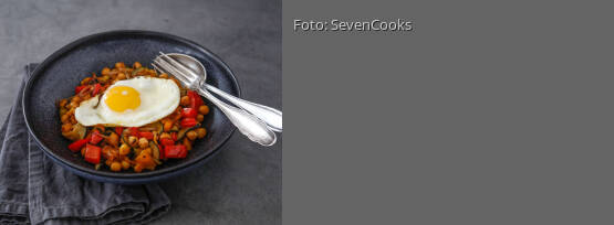 Rezeptbild für "Schnelle Kichererbsen-Gemüsepfanne"