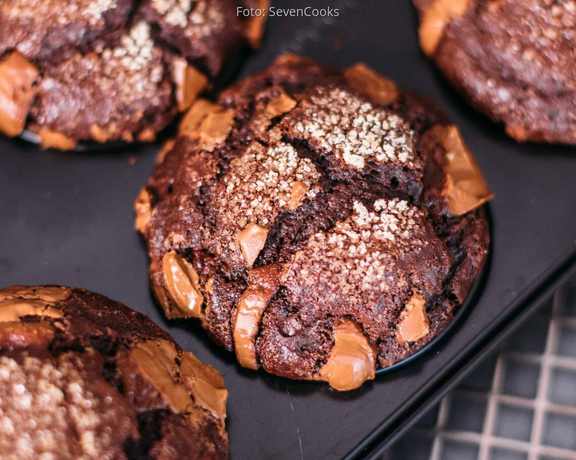 Vegetarisches Rezept: Schnelle Schokomuffins aus Weihnachtsmännern 3