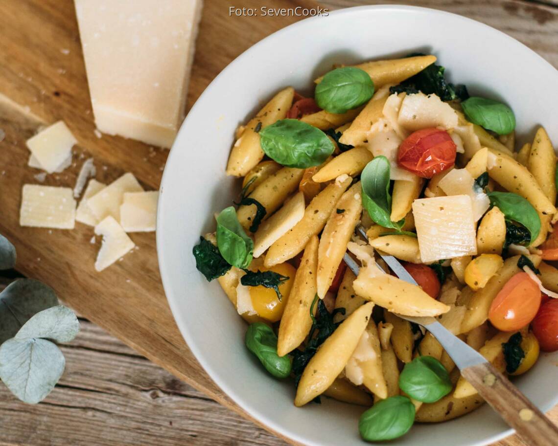 Vegetarisches Rezept: Schupfnudeln Italiänischer Art