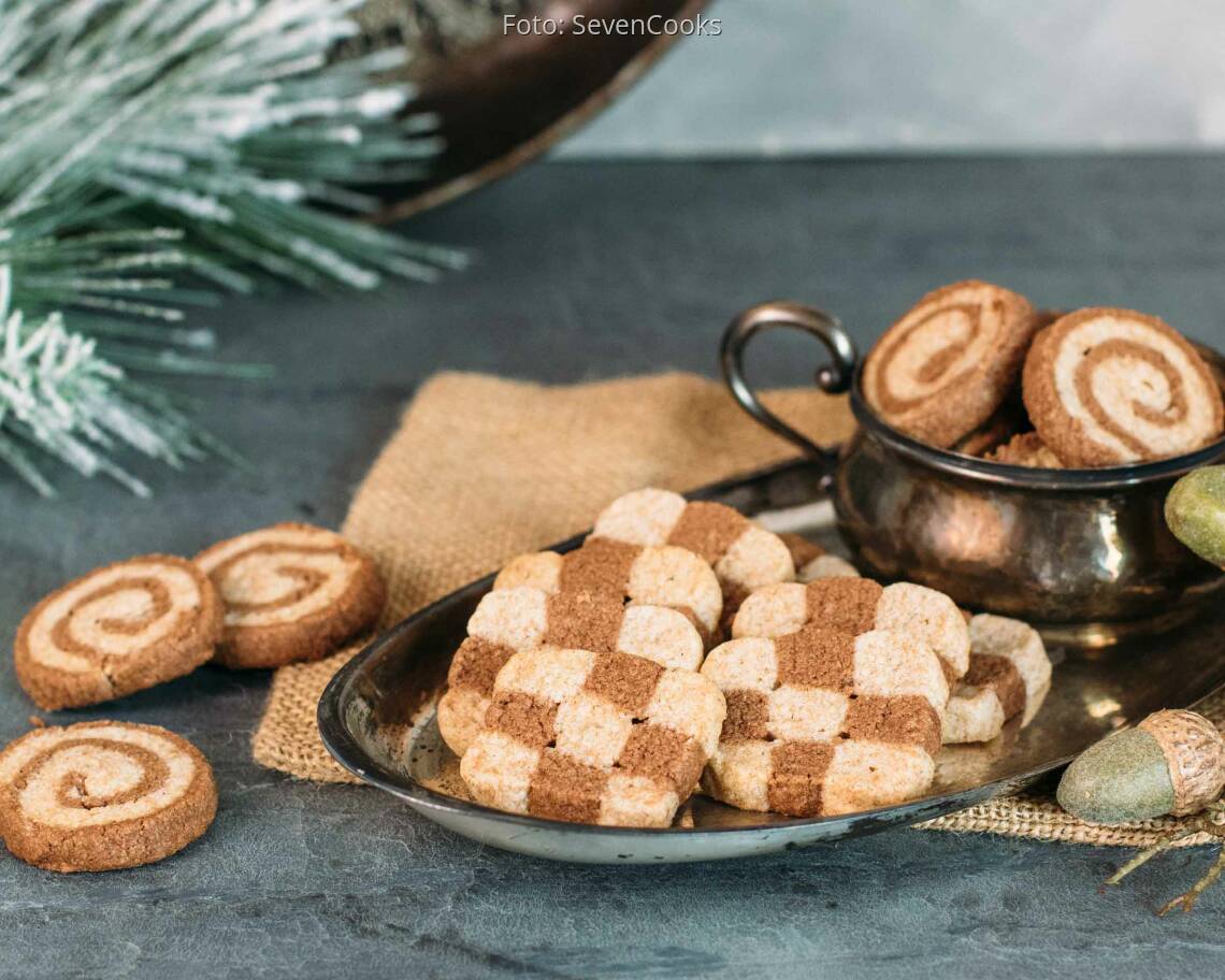 Fertiges Rezept: schwarz-weiß Gebäck