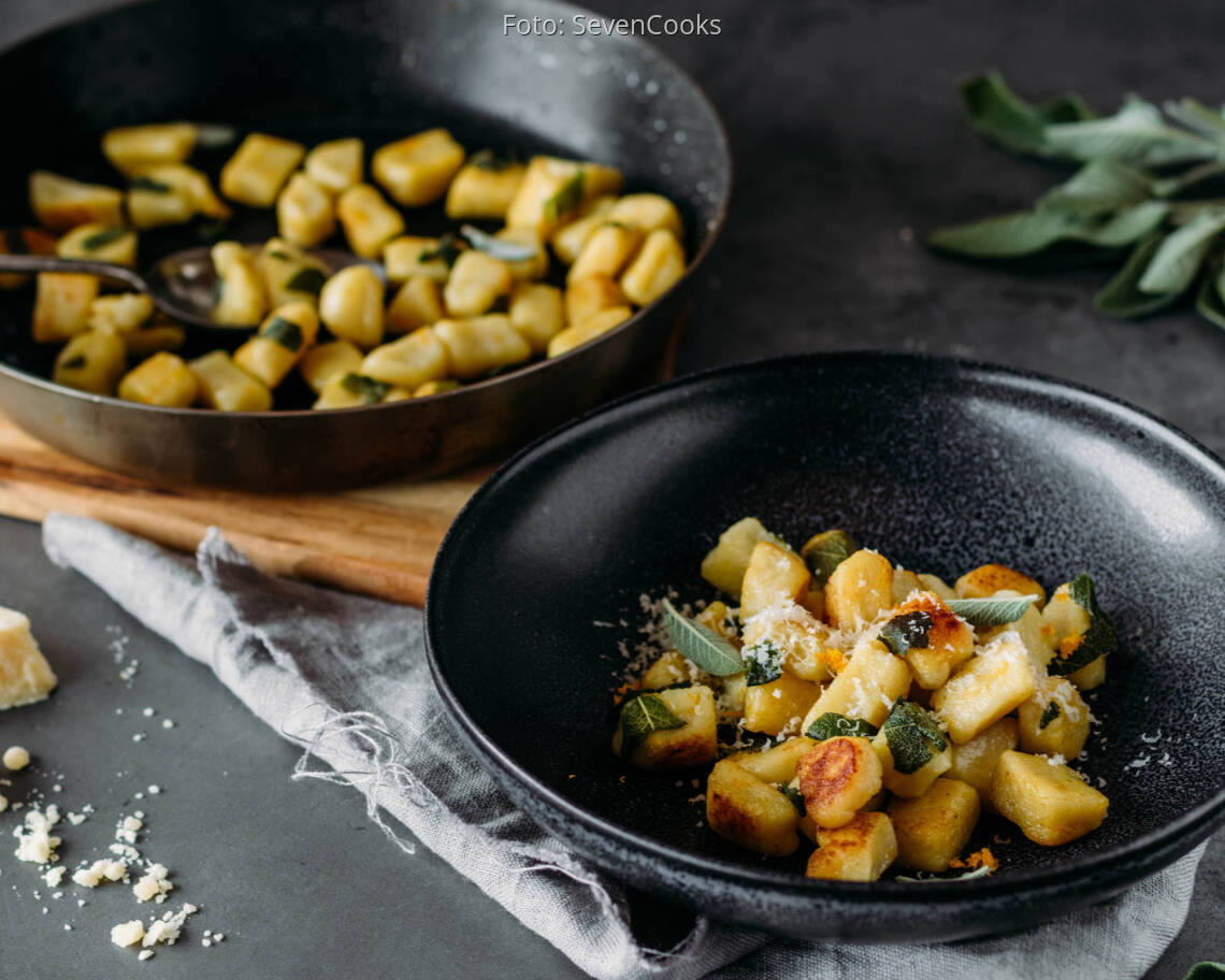 Vegetarisches Rezept: Selbstgemachte Gnocchi mit Salbei-Butter 2