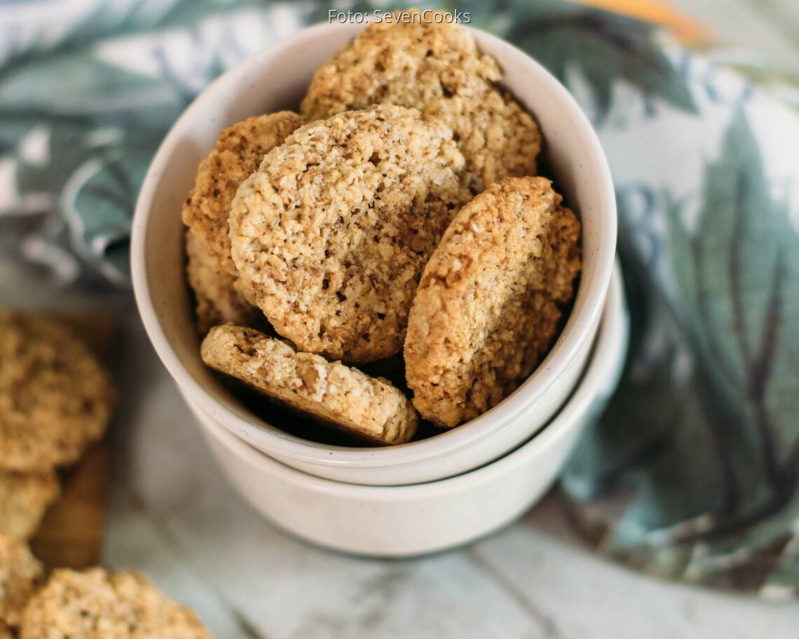 Fertiges Rezept: Selbstgemachte Haferflockencookies