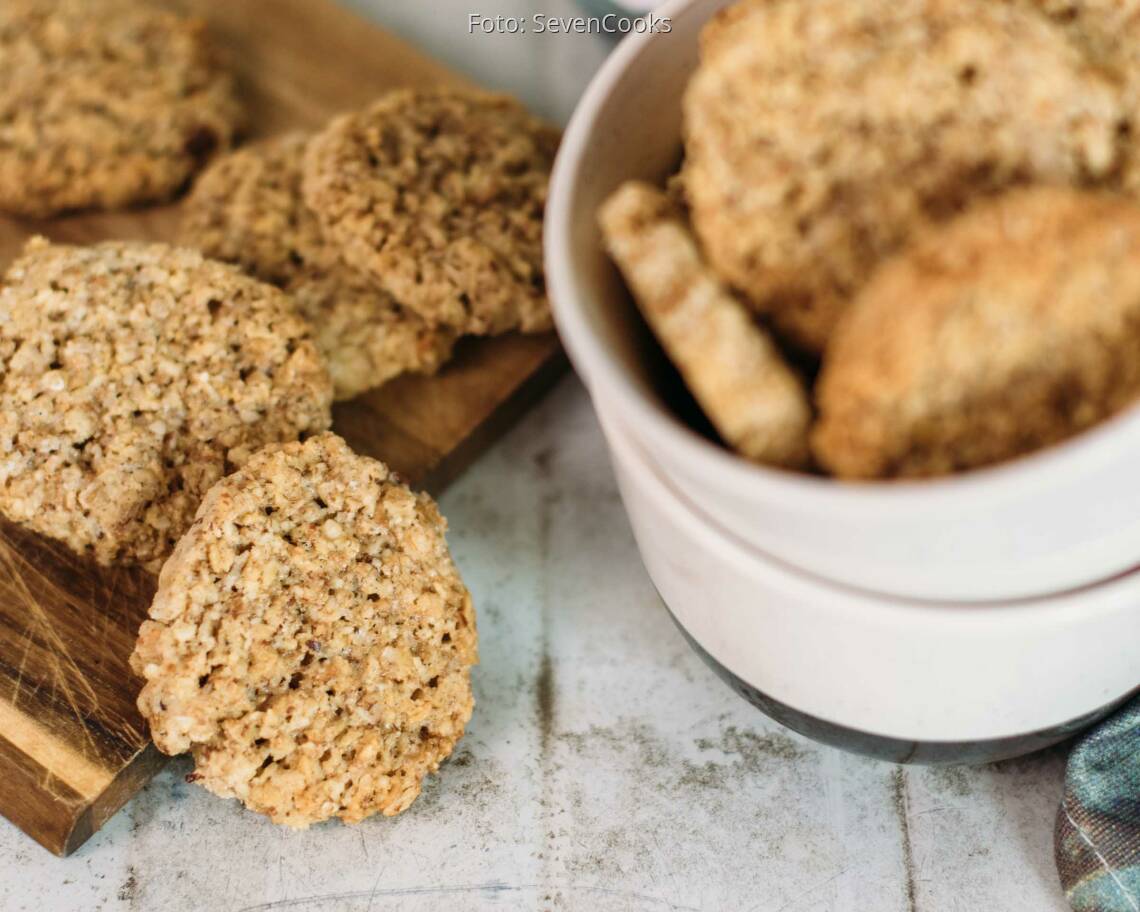 Fertiges Rezept: Haferflockenkekse selbstgemacht
