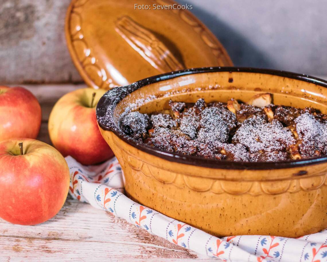 Vegetarisches Rezept: Süßer Lebkuchen–Auflauf 2