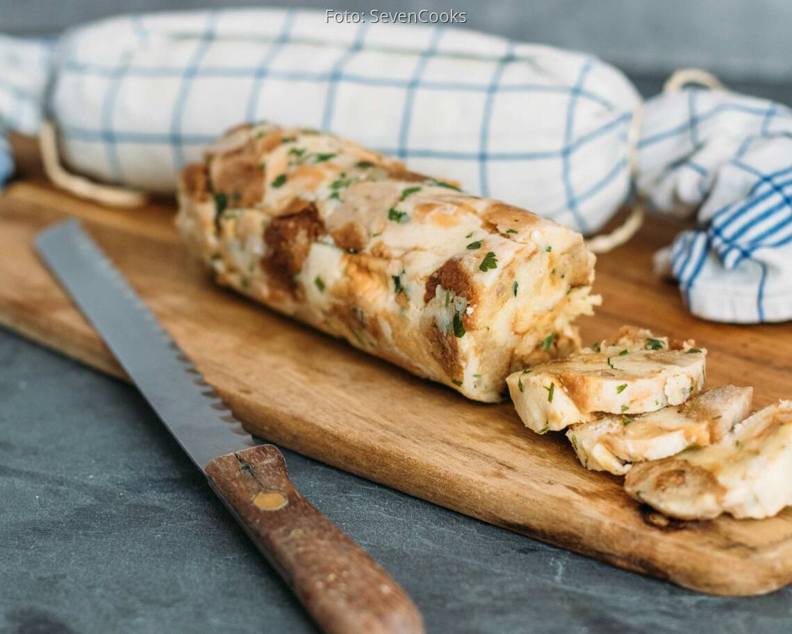 Vegetarisches Rezept: Serviettenknödel 2