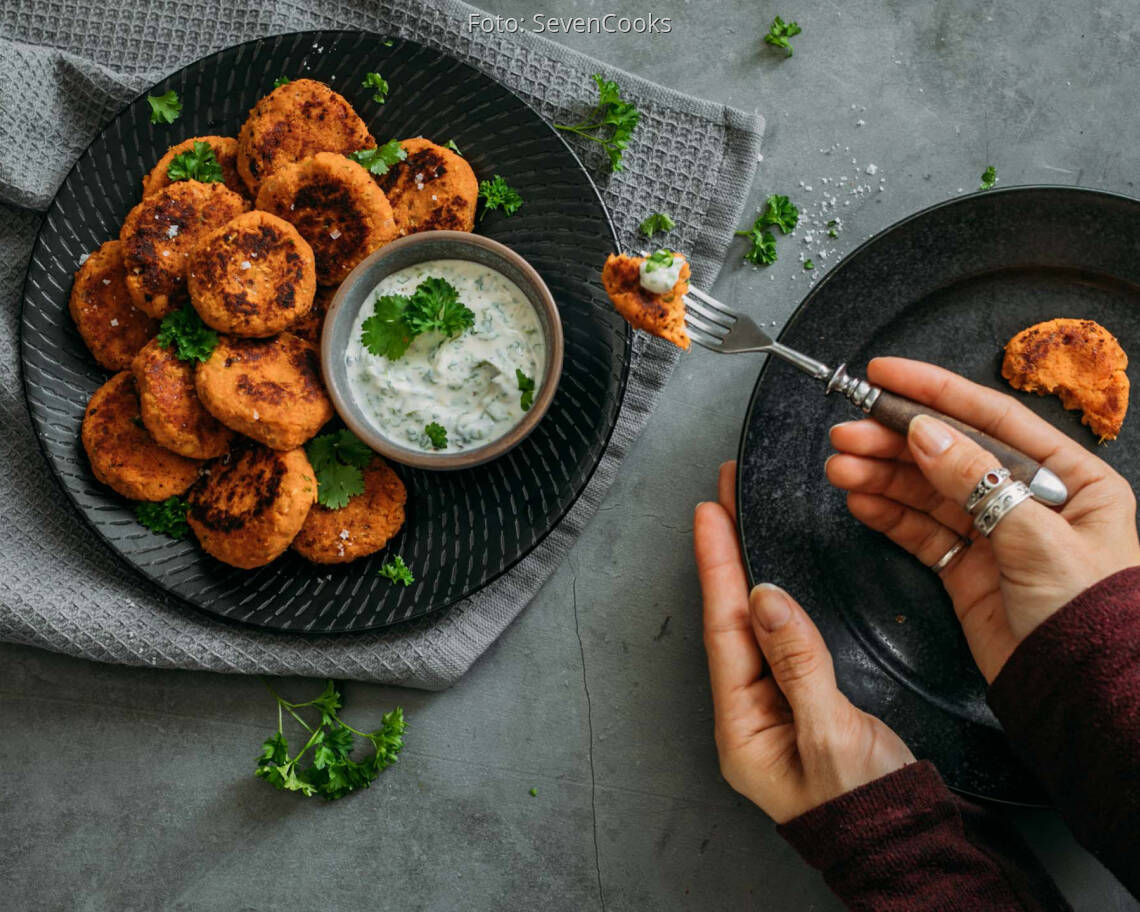 Vegetarisches Rezept: Süßkartoffel-Falafel 2