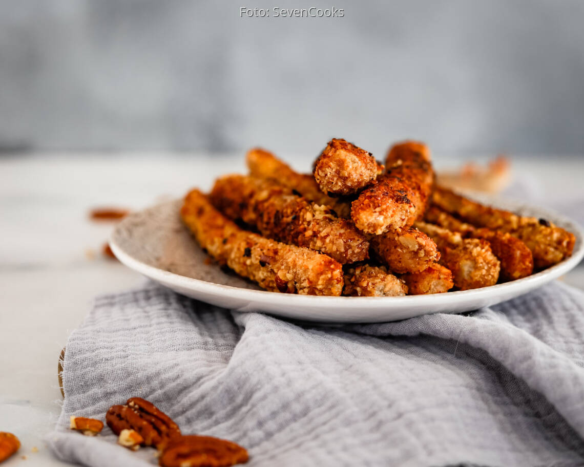 Vegetarisches Rezept: Spargel im Pekannussmantel 2