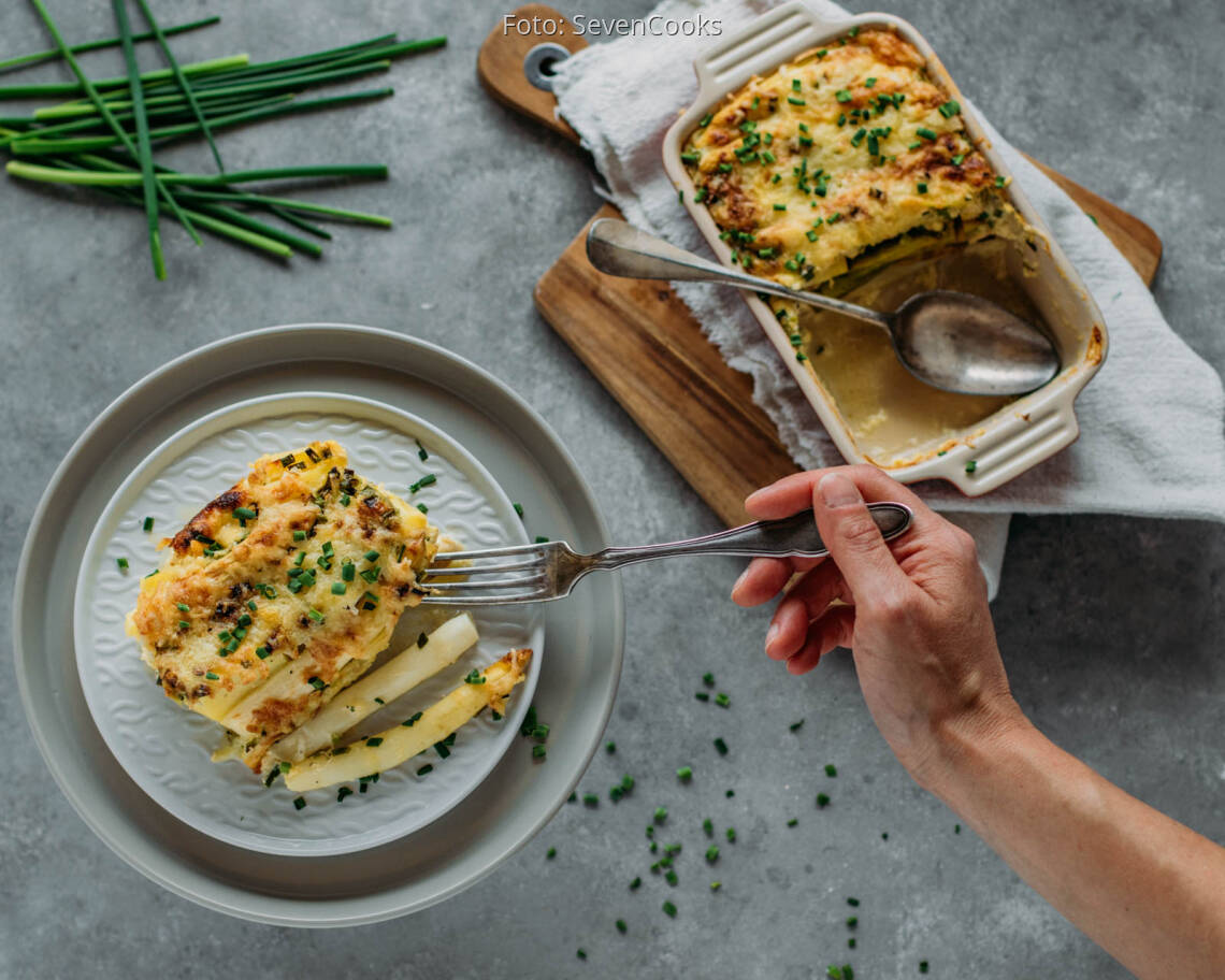 Vegetarisches Rezept: Spargelauflauf 3