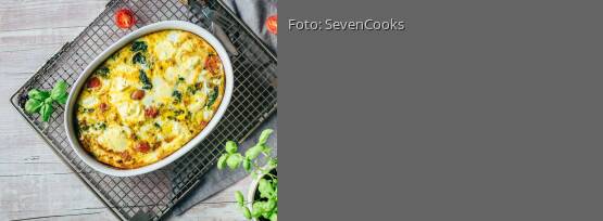 Rezeptbild für "Spinat-Tomaten-Frittata"