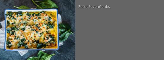 Rezeptbild für "Spinat-Gnocchi-Auflauf mit Curry"