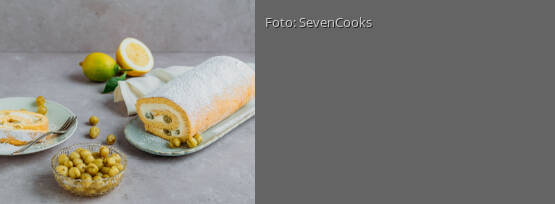 Rezeptbild für "Stachelbeer-Biskuitrolle"