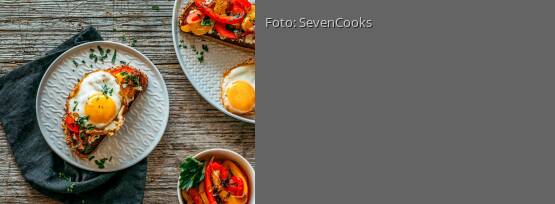 Rezeptbild für "Strammer Max mit Gemüse"