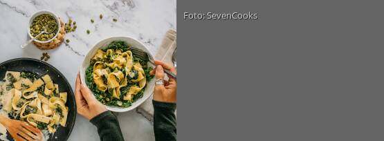 Rezeptbild für "Tagliatelle mit Grünkohl"