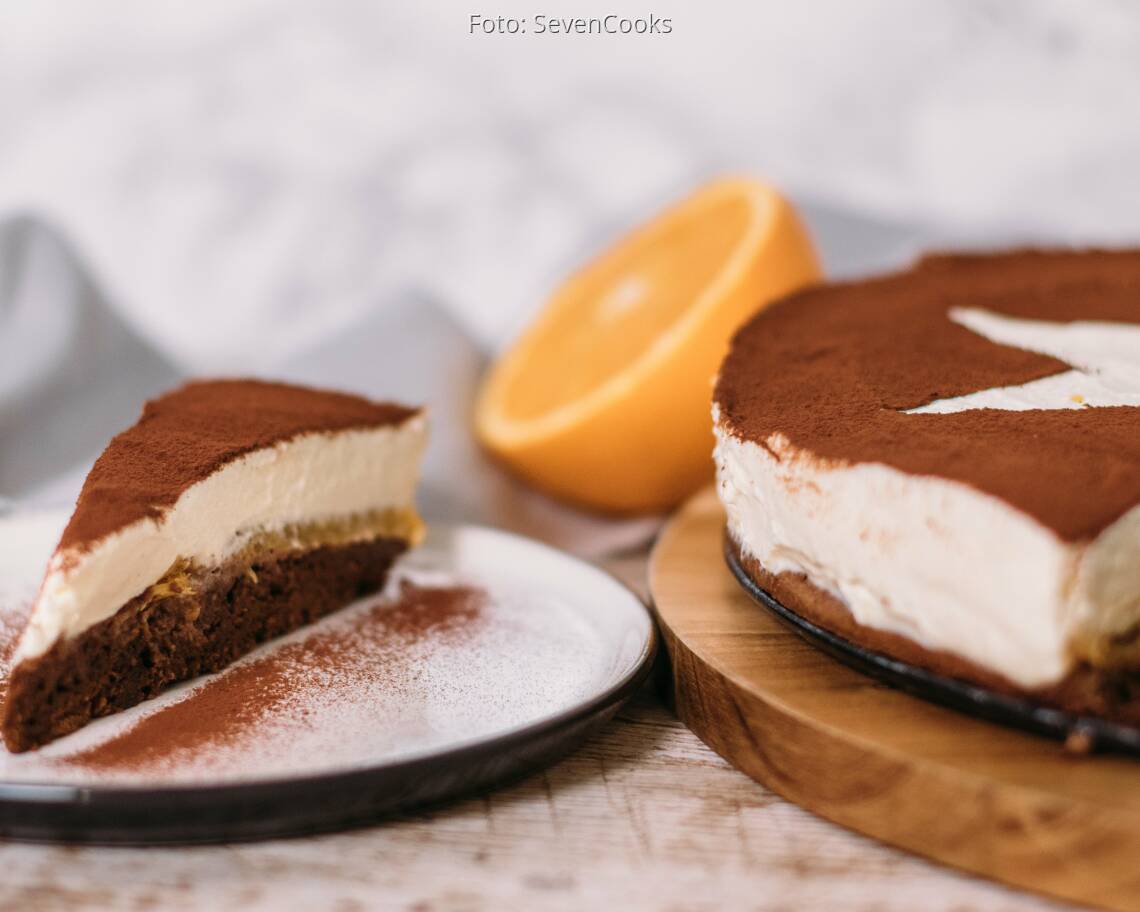 Vegetarisches Rezept: Tiramisu-Torte mit Orangen 2