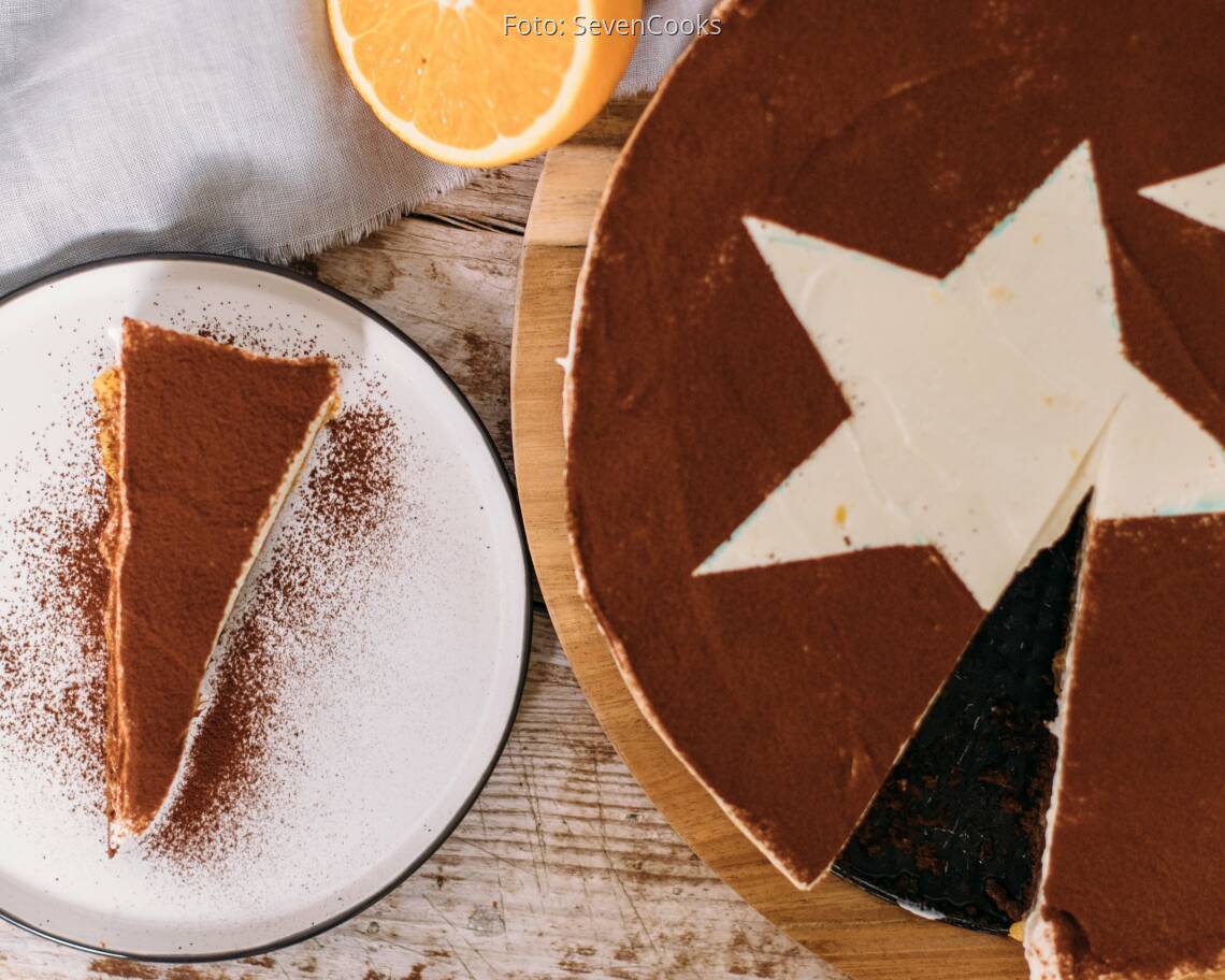 Vegetarisches Rezept: Tiramisu-Torte mit Orangen 3