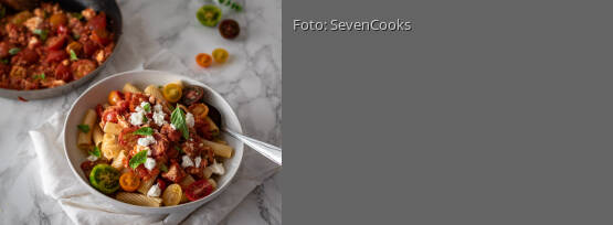 Rezeptbild für "Tomaten-Feta-Family-Pasta"