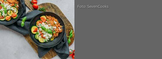Rezeptbild für "Tomaten Reis mit Zucchini"