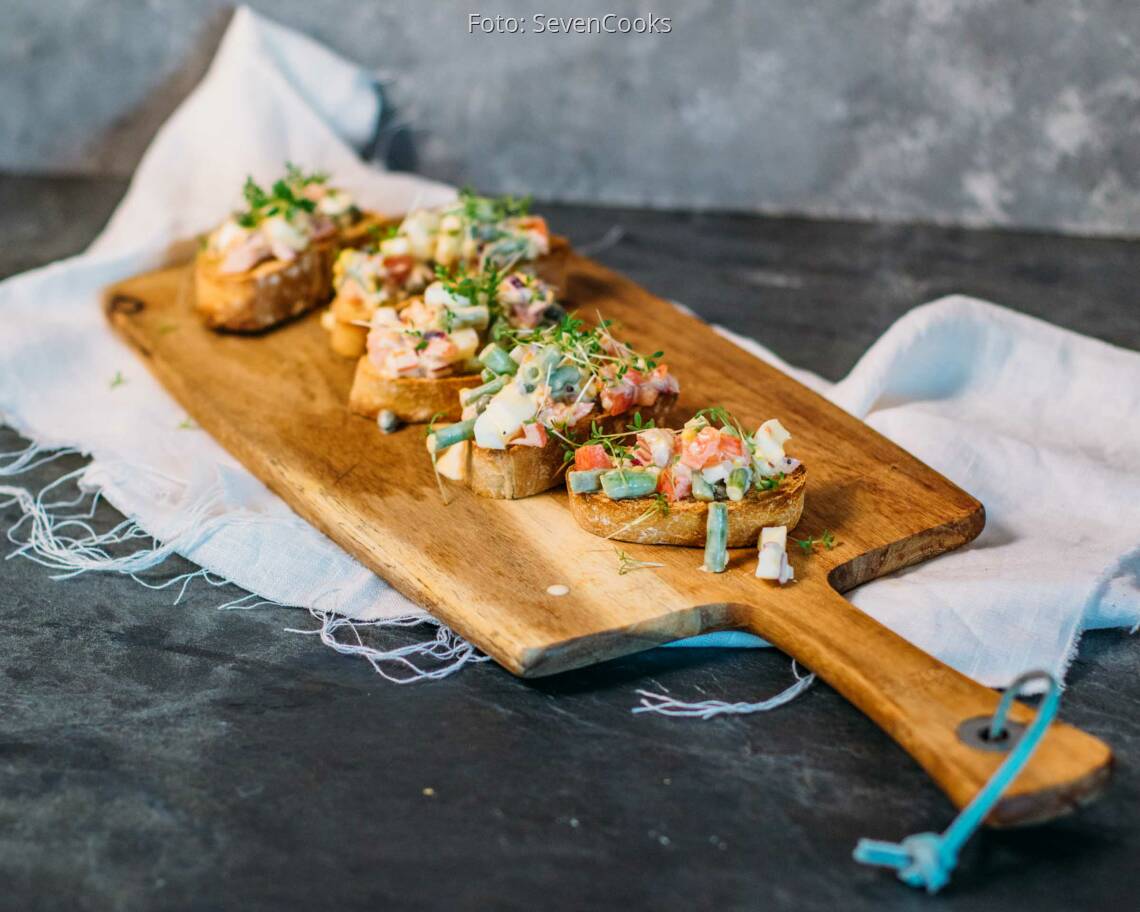 Vegetarisches Rezept: Tomaten-Eiersalat 1