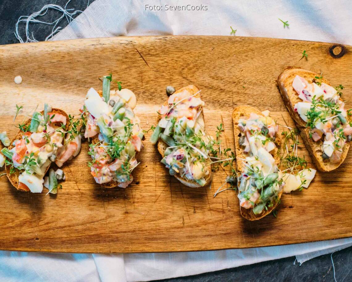 Vegetarisches Rezept: Tomaten-Eiersalat 3