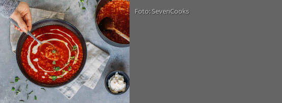 Rezeptbild für "Tomatensuppe mit Reis"
