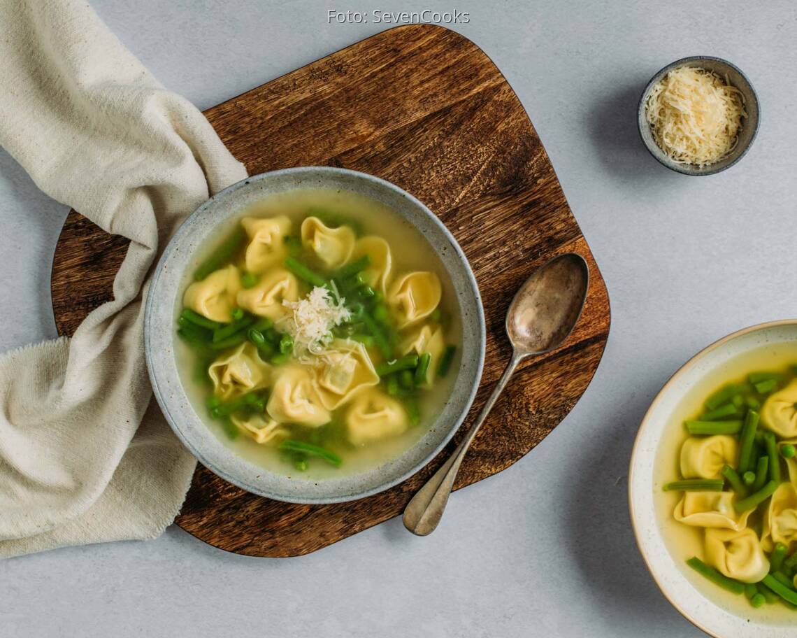 Vegetarisches Rezept: Tortellini in brodo 1