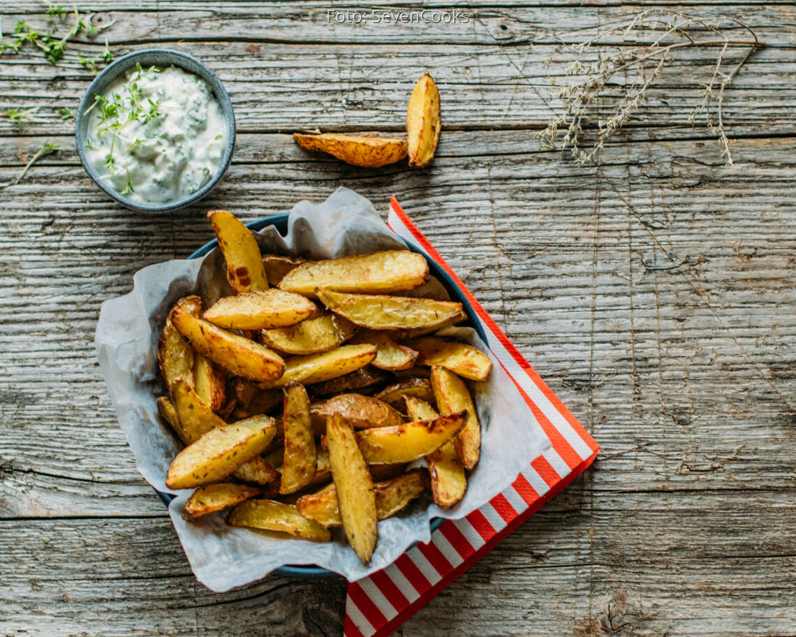 Vegetarisches Rezept: Wedges mit Sour Cream 1
