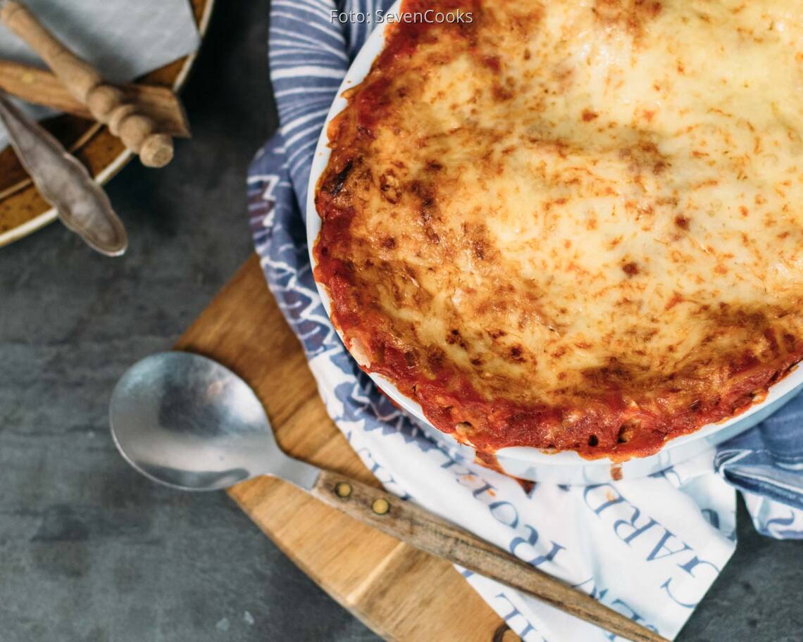 Vegetarisches Rezept: Weisskohl Lasagne mit Sojahack