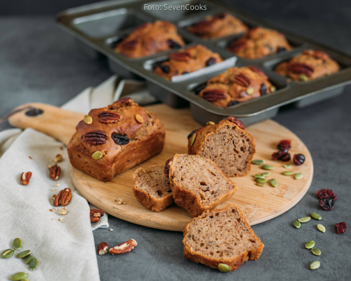Vegetarisches Rezept: Zero Waste Bananenbrot mit Bananenschalen